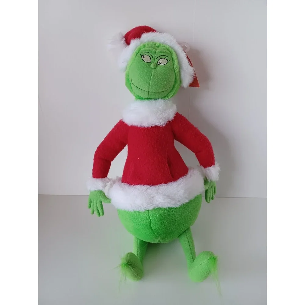 Vintage Hallmark The Grinch As Santa Christmas Plush Stuffed Animal Collectible